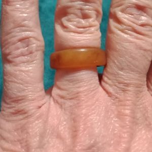 Retro Brown Resin Ring Chunky